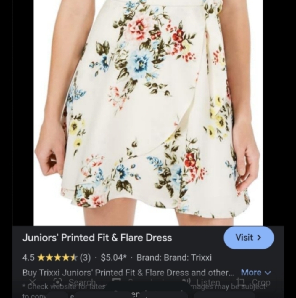 Trixxi fit and flare mini dress floral - Picture 3 of 6